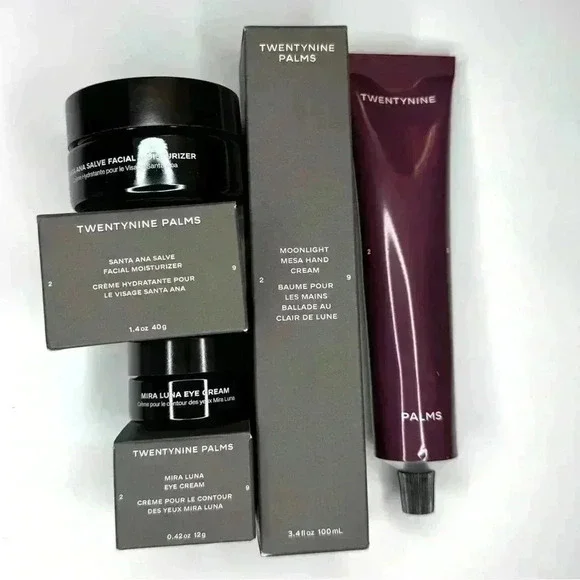 Twentynine Palms Set of 3- Facial Moisturizer , Hand Cream , Eye Cream Moisturizer